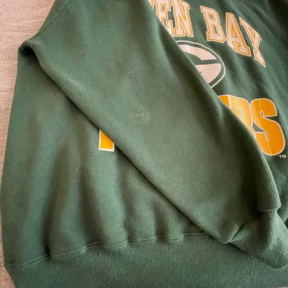 Vintage 90s Green Bay Packers sweatshirt by Russell Athletic - Made USA Sz XL - Picture 6 of 9